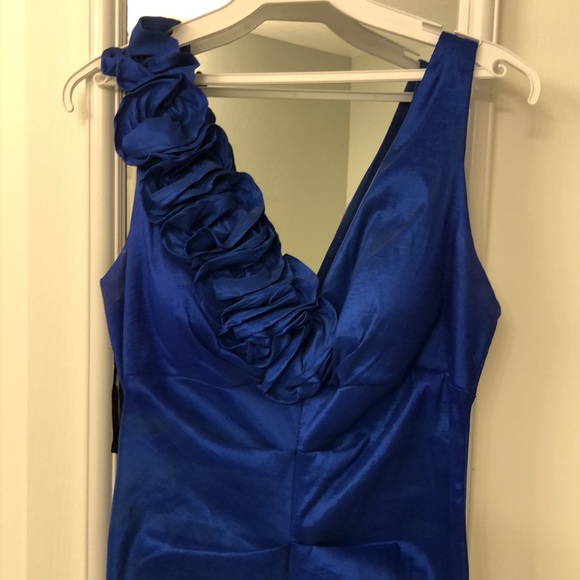 Royal Blue brides maid gown woman’s large - Picture 3 of 5